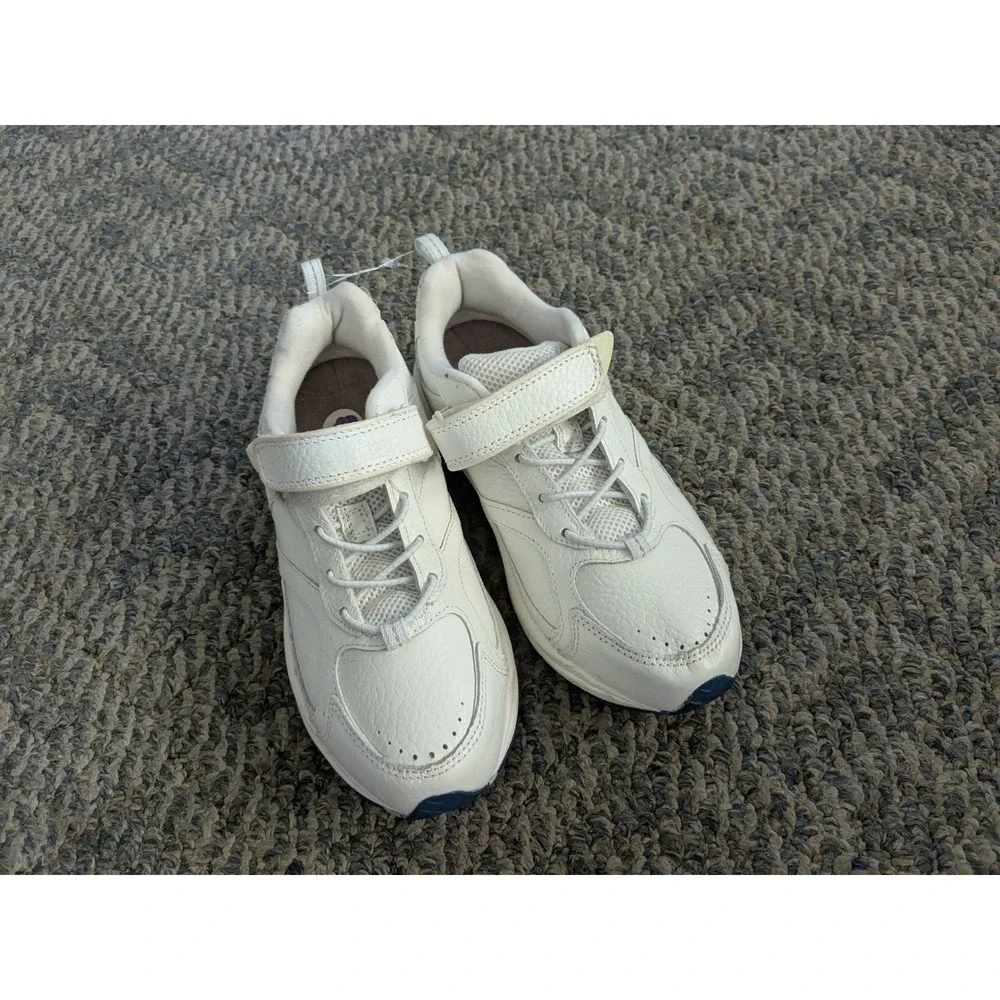 Dr. Comfort Spirit Womens White Leather Walking Shoe Orthopedic Sneakers 8W 3240